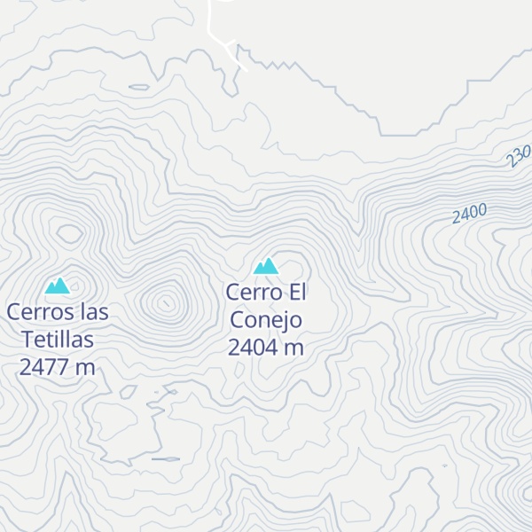 Map of Cerro El Conejo
