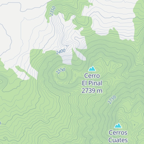 Map of Cerro El Molcajete