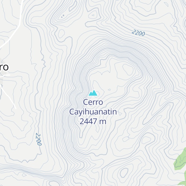 Map of Cerro Cayihuanatin