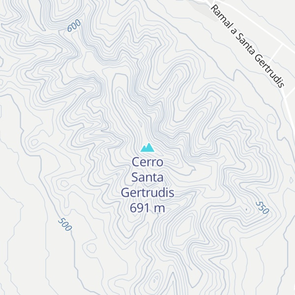 Map of Cerro Santa Gertrudis