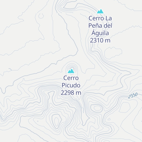 Map of Cerro Picudo