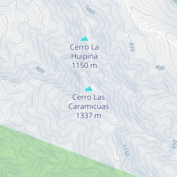 Map of Cerro Las Caramicuas