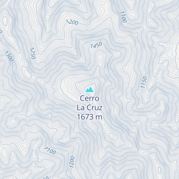 Map of Cerro La Cruz