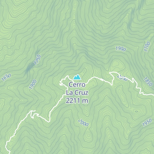 Map of Cerro La Cruz