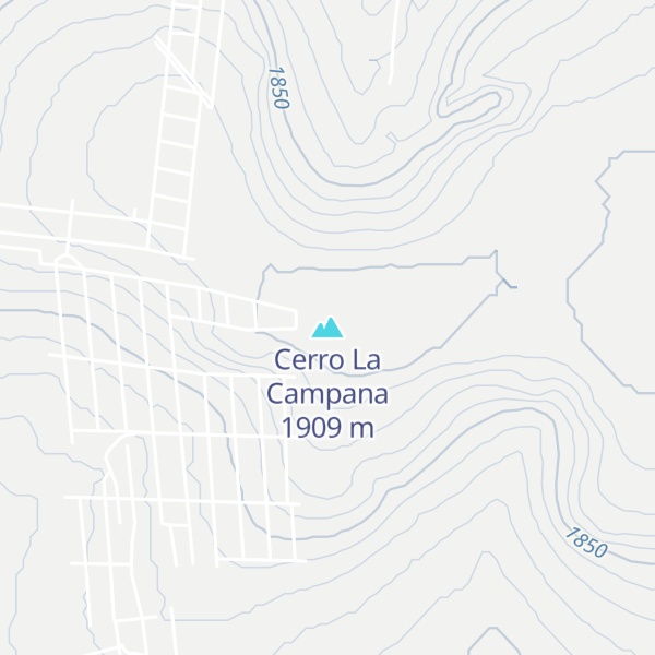 Map of Cerro La Campana
