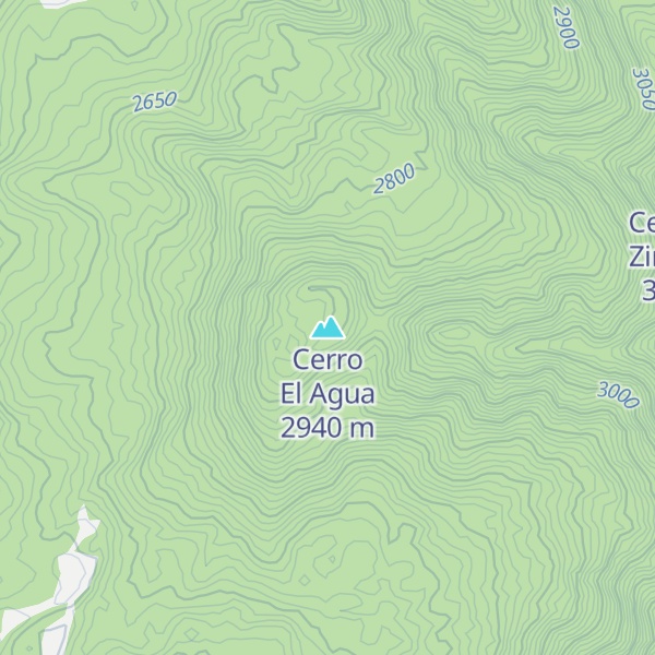 Map of Cerro El Agua