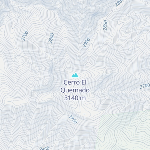 Map of Cerro El Quemado