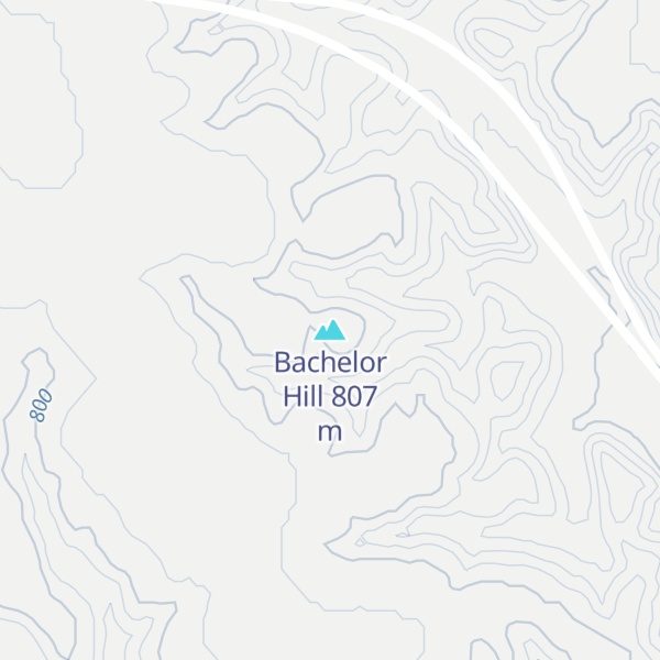 Map of Bachelor Hill