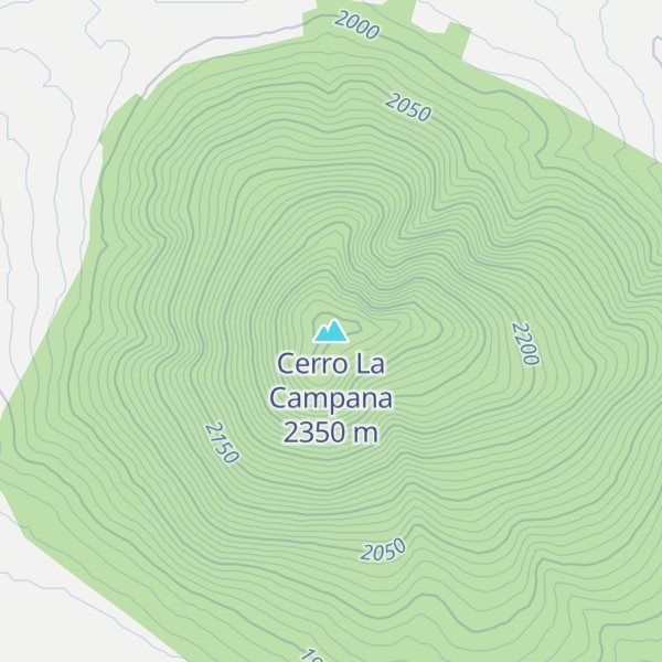 Map of Cerro La Campana