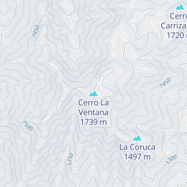 Map of Cerro La Ventana