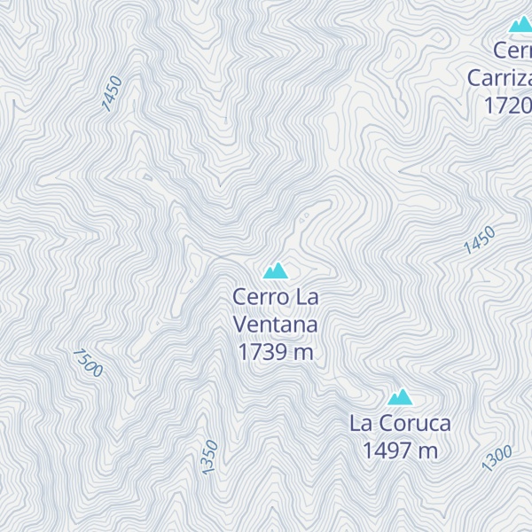 Map of Cerro Pino Alto
