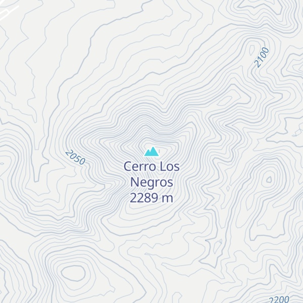 Map of Cerro Los Negros