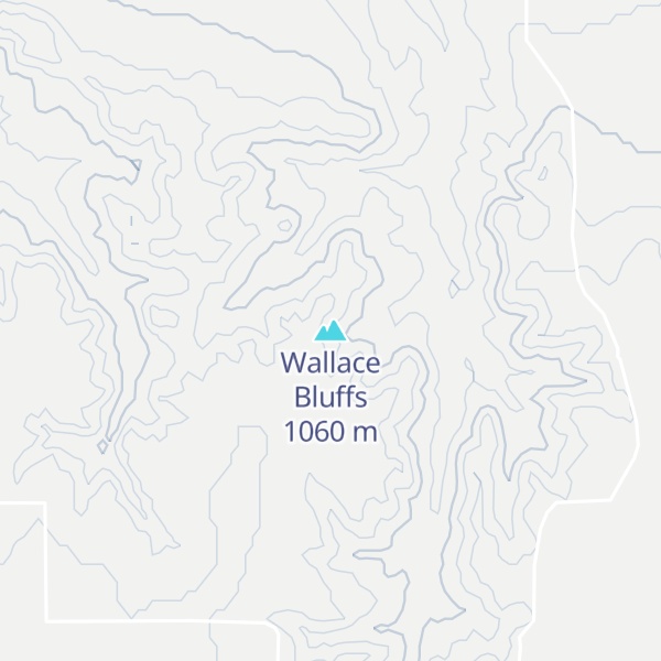Map of Wallace Bluffs