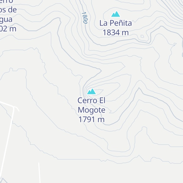 Map of Cerro El Mogote
