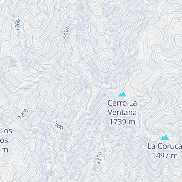 Map of Cerro Los Tecolotes