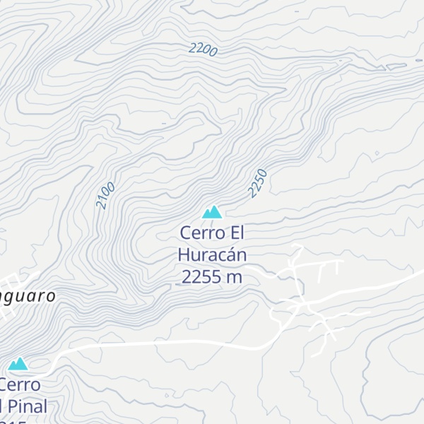 Map of Cerro El Huracán