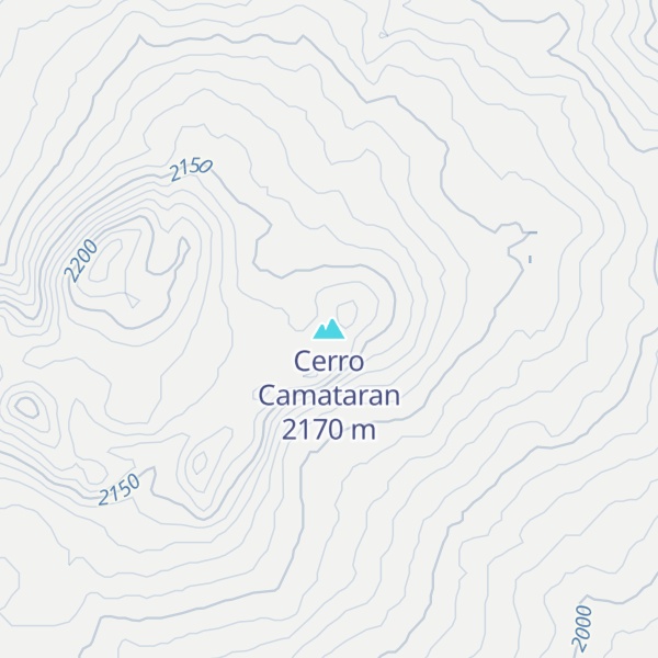 Map of Cerro Camataran