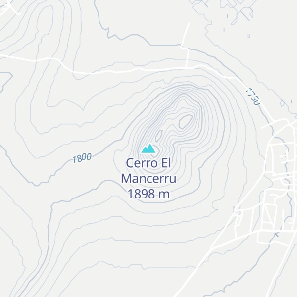 Map of Cerro El Mancerru