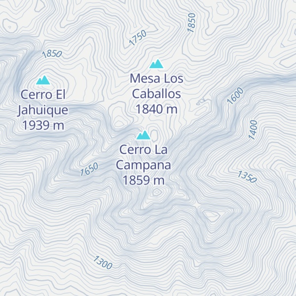Map of Cerro La Cruz