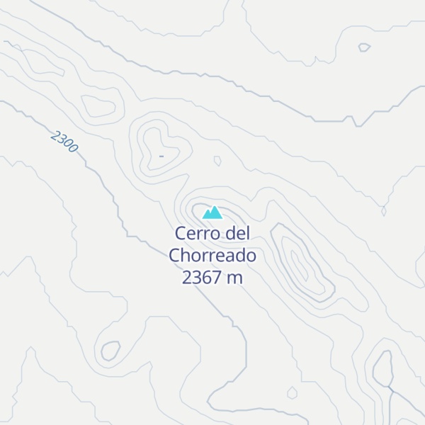 Map of Cerro del Chorreado