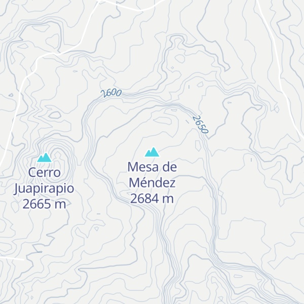 Map of Mesa de Méndez