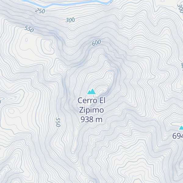 Map of Cerro El Zipimo