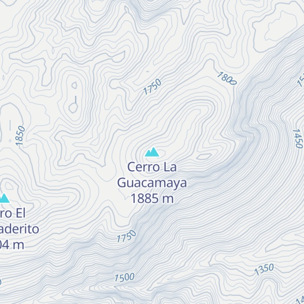 Map of Cerro La Guacamaya