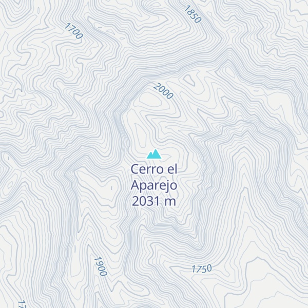 Map of Cerro el Aparejo