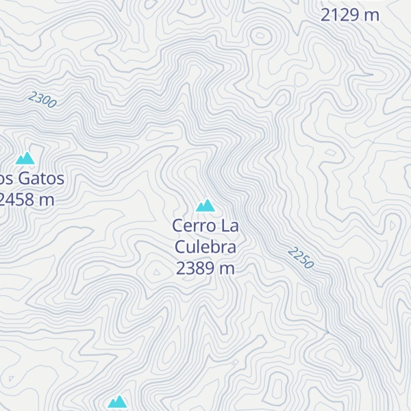 Map of Cerro La Culebra