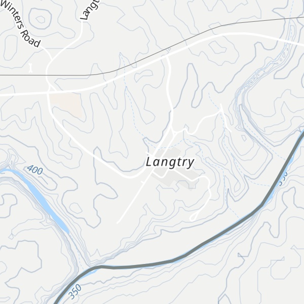 Map of Texas Travel Information Center at Langtry