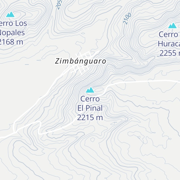 Map of Cerro El Pinal
