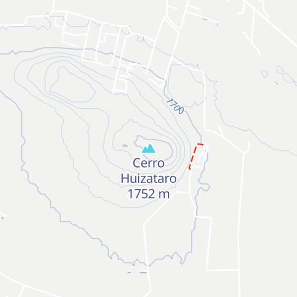 Map of Cerro Huizataro