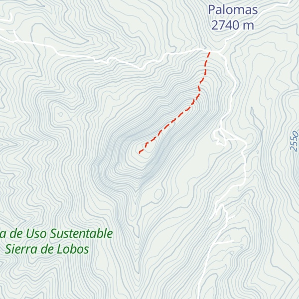 Map of Cerro del Gigante