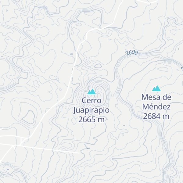 Map of Cerro Juapirapio