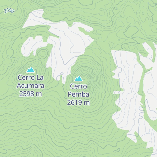 Map of Cerro Pemba
