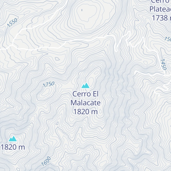 Map of Cerro El Malacate