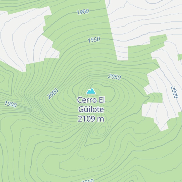 Map of Cerro El Güilote
