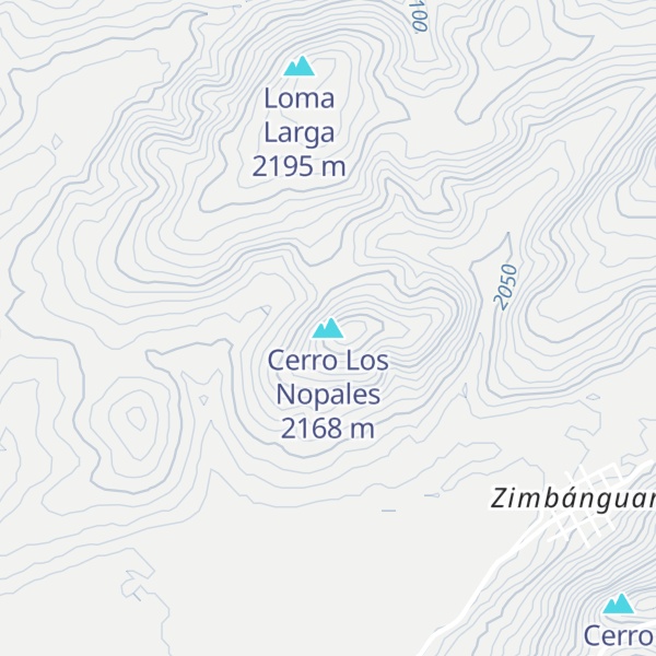 Map of Cerro Los Nopales