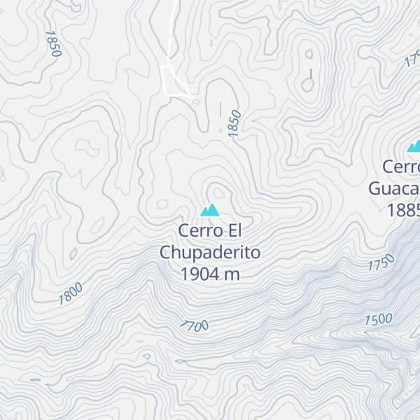 Map of Cerro El Chupaderito