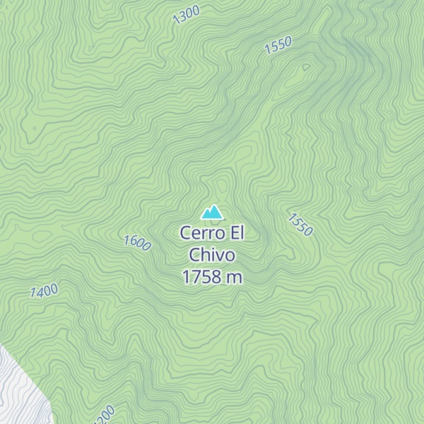Map of Cerro El Chivo