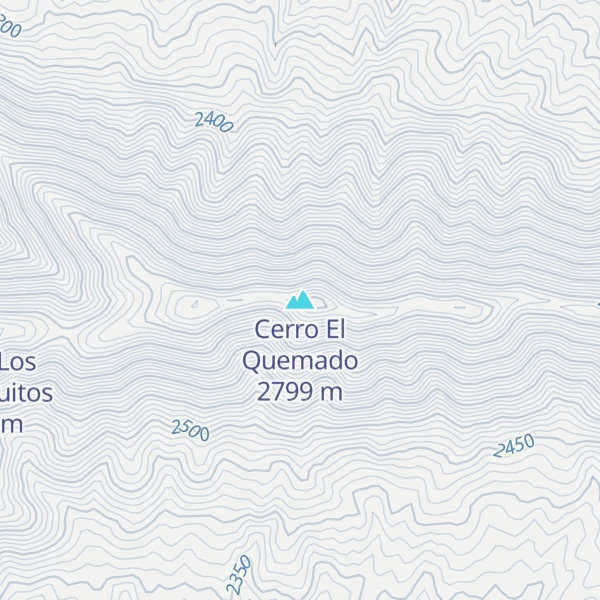 Map of Cerro El Quemado