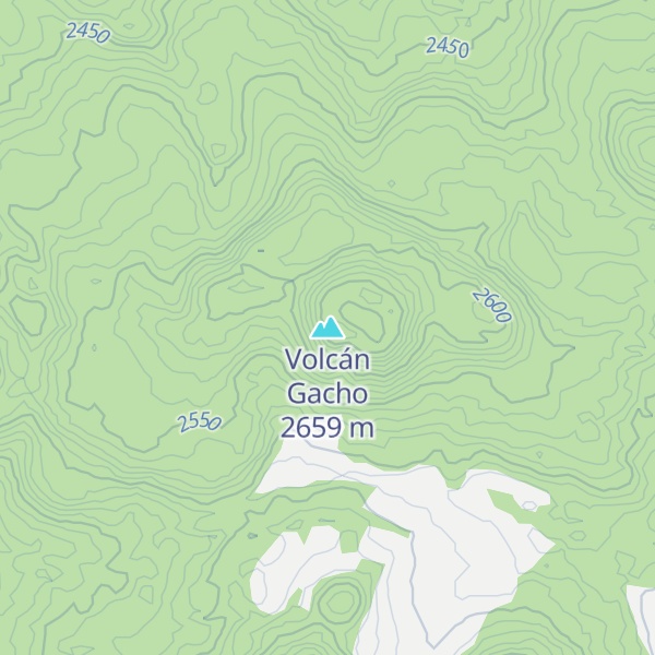 Map of Volcán Gacho