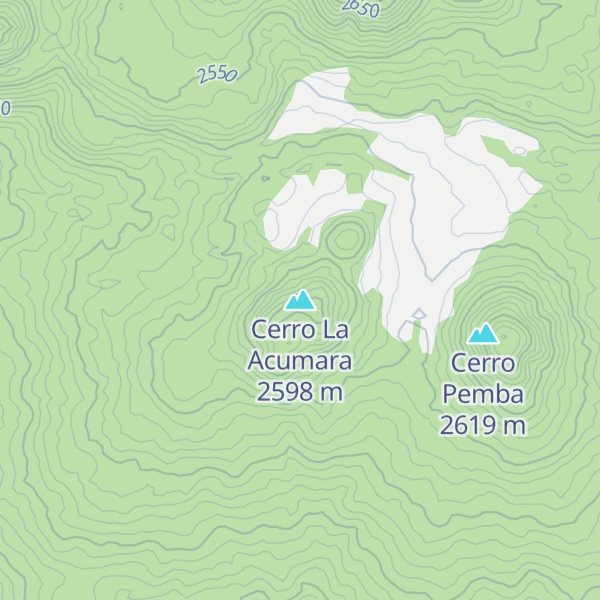 Map of Cerro La Acumara
