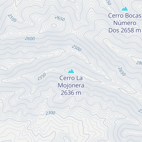Map of Cerro La Mojonera