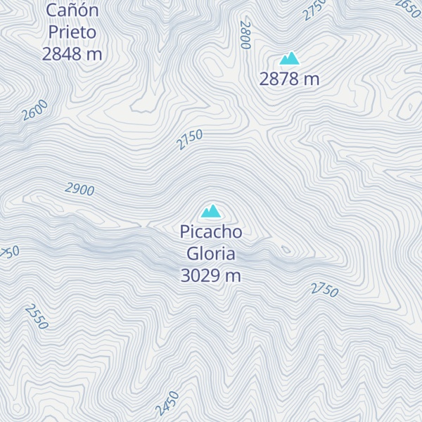 Map of Picacho Gloria