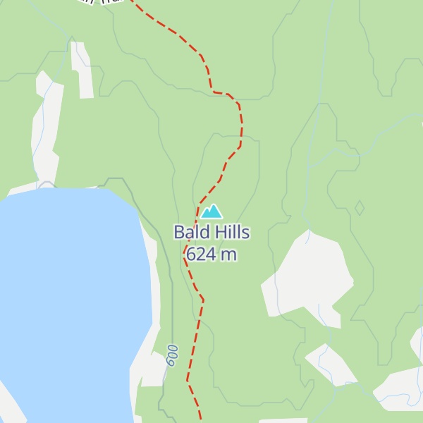 Map of Bald Hills