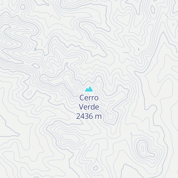Map of Cerro Verde