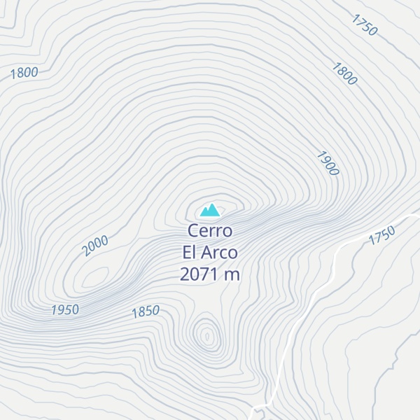 Map of Cerro El Arco