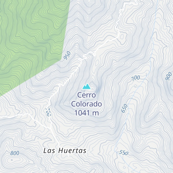 Map of Cerro Colorado