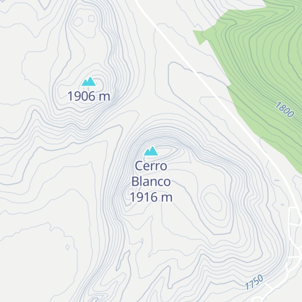Map of Cerro Blanco